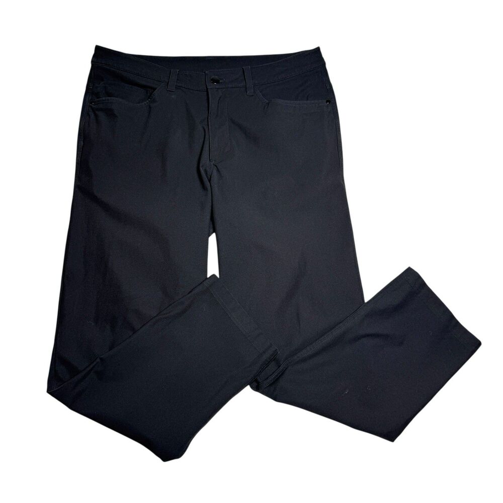 Lululemon Mens ABC Pant Classic Size 32 Black Stretch Minimalist M5426S